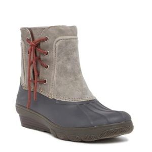 Sperry Saltwater Wedge Spray Duck Boot